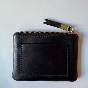 Black Leather women's Wallet